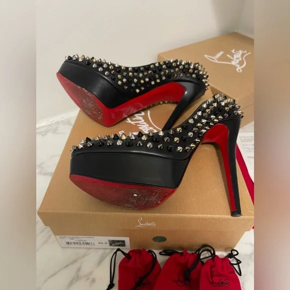 Christian Louboutin Bianca Spikes 140 Nappa - Picture 8 of 11